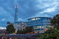 LONDON, ENGLAND - JUNE 15 2016: Night photo of The Shard skyscraper, London, England