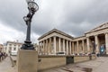 LONDON, ENGLAND - JUNE 16 2016: Outside view of British Museum, City of London, England Royalty Free Stock Photo