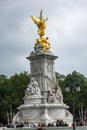 LONDON, ENGLAND - JUNE 17 2016: Queen Victoria Memorial in front of Buckingham Palace, London, United Kingdom Royalty Free Stock Photo