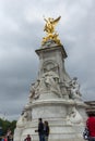 LONDON, ENGLAND - JUNE 17 2016: Queen Victoria Memorial in front of Buckingham Palace, London, United Kingdom Royalty Free Stock Photo