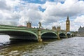 Westminster Bridge and Big Ben, London, England, United Kingdom Royalty Free Stock Photo