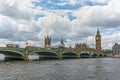 Westminster Bridge and Big Ben, London, England, United Kingdom Royalty Free Stock Photo