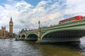 Westminster Bridge and Big Ben, London, England, United Kingdom Royalty Free Stock Photo