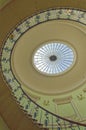 Spiral staircase and dome inside Courtauld Gallery, Somerset House, London Royalty Free Stock Photo