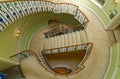 Spiral staircase inside the Courtauld Gallery, Somerset House, London Royalty Free Stock Photo