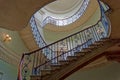 Spiral staircase inside Courtauld Gallery, Somerset House, London Royalty Free Stock Photo