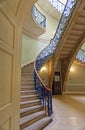 Spiral staircase inside Courtauld Gallery, Somerset House, London Royalty Free Stock Photo