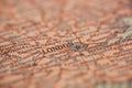 London England Map Royalty Free Stock Photo