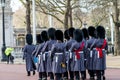 London, England - March 06, 2017: The change of the guards in fr Royalty Free Stock Photo