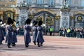 London, England - March 06, 2017: The change of the guards in fr Royalty Free Stock Photo