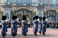 London, England - March 06, 2017: The change of the guards in fr Royalty Free Stock Photo