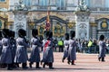 London, England - March 06, 2017: The change of the guards in fr Royalty Free Stock Photo