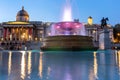 London, England - March 08, 2012: The National Gallery and Trafalgar Square in the night Royalty Free Stock Photo