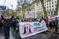 LONDON/ENGLAND Ã¢â¬â MARCH 8th 2020: Daughters of Kashmir protesting on the same day as the MARCH 4 WOMEN protest in central London