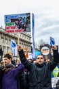 LONDON/ENGLAND Ã¢â¬â MARCH 8th 2020: Daughters of Kashmir protesting on the same day as the MARCH 4 WOMEN protest in central London