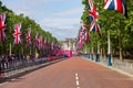 London/England - May 26 2019: A landscape portrait of the track of the Vitality London 10k fundraiser event in London, England.