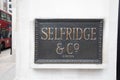 Selfridges Shopping Mall sign Royalty Free Stock Photo