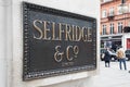 Selfridges Shopping Mall sign Royalty Free Stock Photo