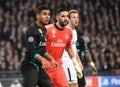 Casemiro and Kiko Casilla in action Royalty Free Stock Photo