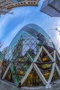 The famous Gherkin Tower, London Royalty Free Stock Photo