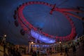 London Eye illuminated in night. London Royalty Free Stock Photo