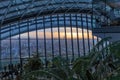 Sunset in the Sky Garden, London, England Royalty Free Stock Photo