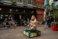 London, England: Covent Garden - Neal\'s Yard is the area with colorful shops, restaurants and cafe. Royalty Free Stock Photo