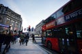 LONDON, ENGLAND - OCTOBER 30, 2015: Oxford street on sale season Royalty Free Stock Photo