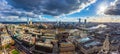 London, England - Panoramic skyline view of London with MillenniLondon, England - Panoramic skyline view of London with Millennium Royalty Free Stock Photo