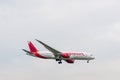 LONDON, ENGLAND - SEPTEMBER 27, 2017: Avianca Airlines Boeing 787 Dreamliner V782AV landing in London Heathrow International Airpo