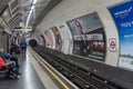 LONDON, ENGLAND - SEPTEMBER 25, 2017: London Underground Station. Marble Arch subway stop.
