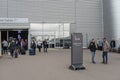 LONDON, ENGLAND - SEPTEMBER 29, 2017: Luton Airport No Smoking Area. London, England, United Kingdom.