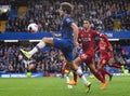 Marcos Alonso and Trent Alexander-Arnold Royalty Free Stock Photo