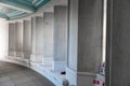 LONDON, ENGLAND - SEPTEMBER 27, 2017: Runnymede Air Forces Memorial in England. Wall with Names.