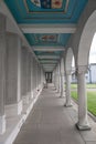 LONDON, ENGLAND - SEPTEMBER 27, 2017: Runnymede Air Forces Memorial in England. Wall with Names.