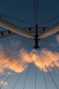 London, England - September 21, 2018: View of London Eye at sunset London Eye is a famous tourist attraction Royalty Free Stock Photo