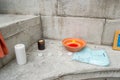 LONDON, ENGLAND- 6th June 2021: Memorial at High Commission of Canada, symbolising discovery of remains of 215 Indigenous children