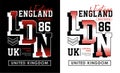 London, England 86 typography vintage, for t-shirt and apparel, print men, vectors