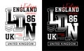 London, England typography vintage, for t-shirt and apparel, print men, vectors