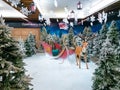 Santa reindeer and sleigh in Christmas time, London