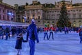 London, England, UK - December 29, 2016: Ice-skating at Somers
