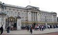 Facade of famous Buckingham Palace. London, UK