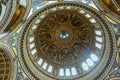 Inside, dome of St. Paul`s Cathedral, London, England, UK Royalty Free Stock Photo