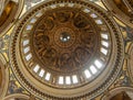 Inside dome of St. Paul`s Cathedral, London, England, UK Royalty Free Stock Photo