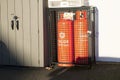 Calor gas bottles for fuel shortage at caravan park