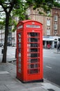 Famous red telephone booth, London, UK