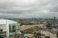 The London Eye overlooking the city Royalty Free Stock Photo