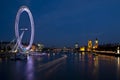 London eye and big ben Royalty Free Stock Photo