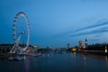 London eye and big ben Royalty Free Stock Photo