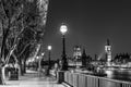 London Eye, Big Ben and Houses of parliament in London, UK. Royalty Free Stock Photo